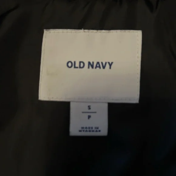 Old Navy Black Diamond Quilted Puffer Vest Women Small Architectural Minimalist - Picture 4 of 10